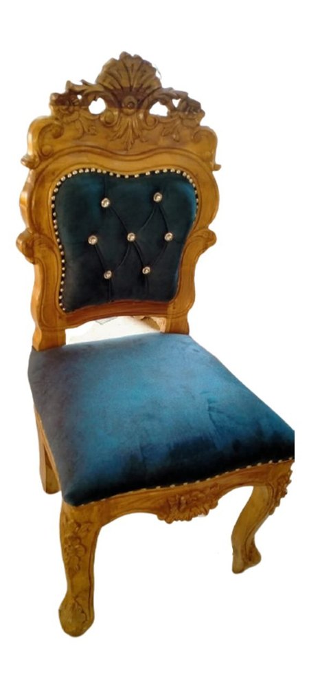 Blue Wooden Wedding Chair