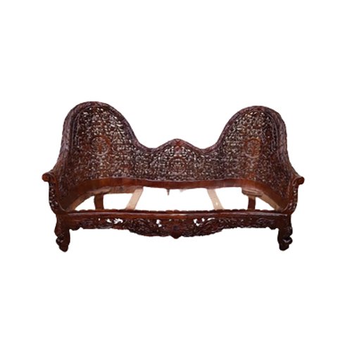 Rectangular 3 Seater Wooden Maharaja Sofa