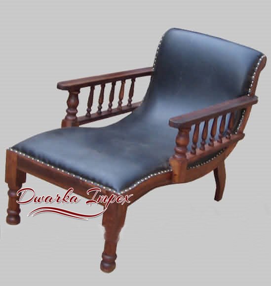 Dwarka Impex Walnut Wooden Rest, Chair, Pool Side Chair, Deck Chair