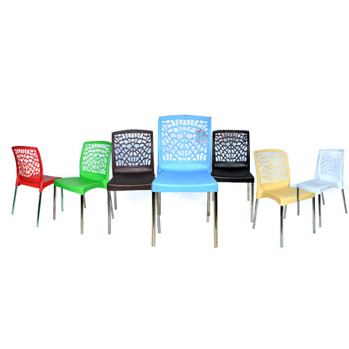 Multicolor Cafe PVC Chair