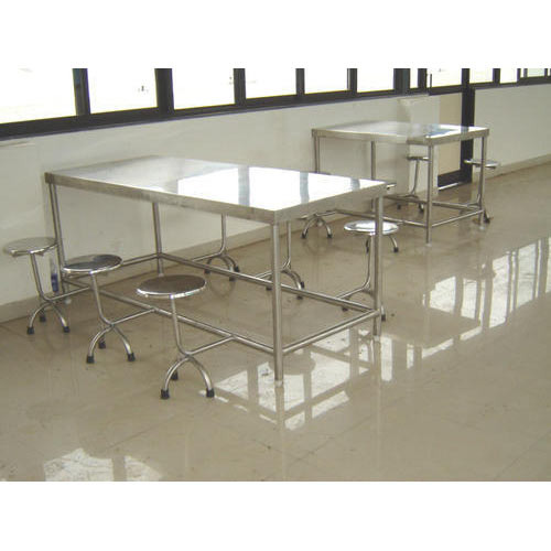 Stainless Steel Top in 304 G SS Canteen Table