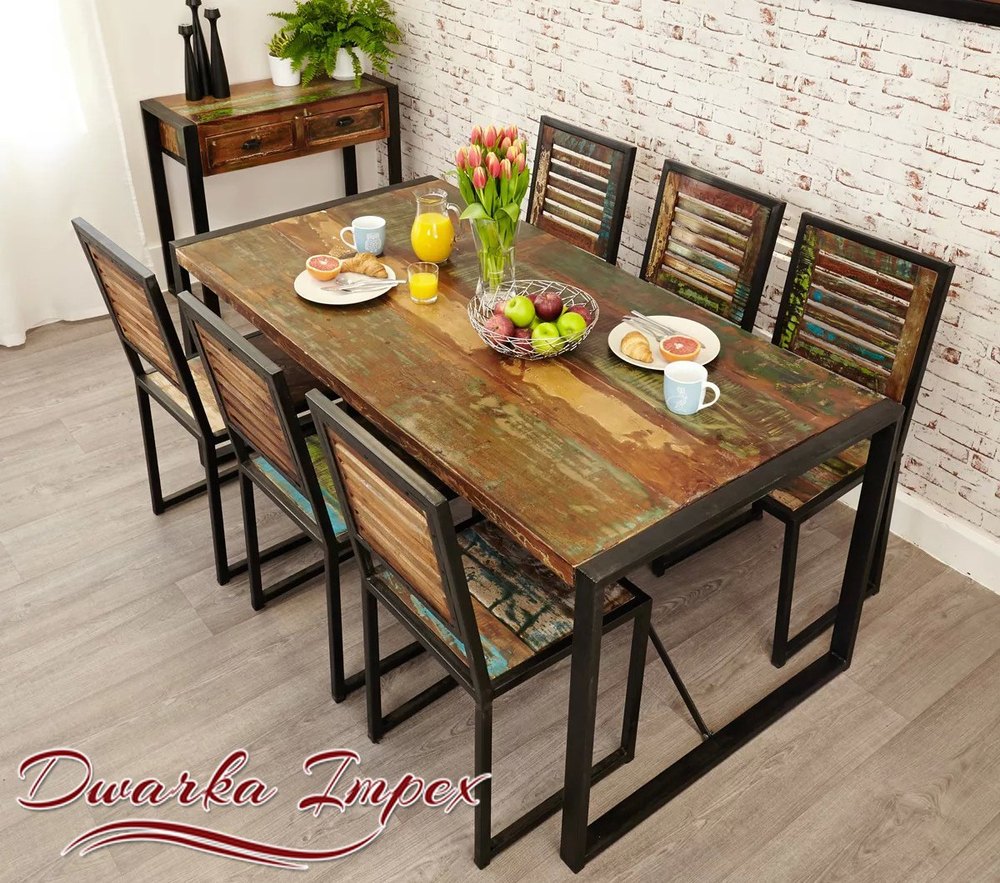 Dwarka Impex Rectangular 6 Seater Dining Table Set