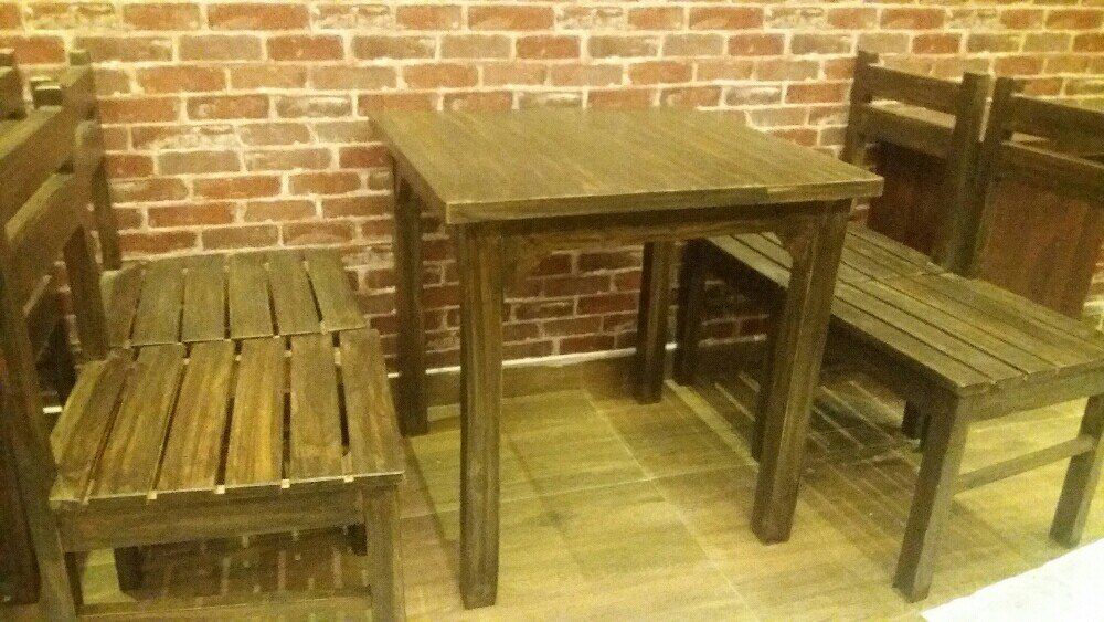 dot furniture Wooden Cafeteria Furniture, For Cafe Furniture