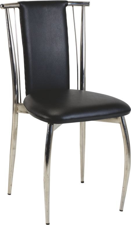 Decorative Black Steel Cafe Chair, Seating Capacity: Single Seater