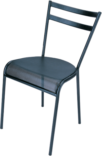 Metal Steel Perforated Cafe Chair, Seating Capacity: 1