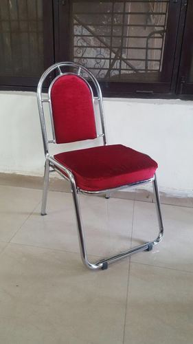 Fabric and Stainless Steel Banquet Hall Chair