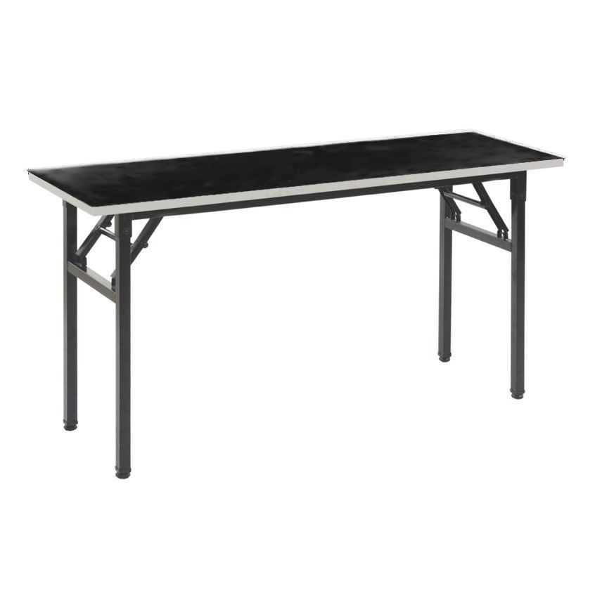 CROWN Black Rectangular Banquet Table