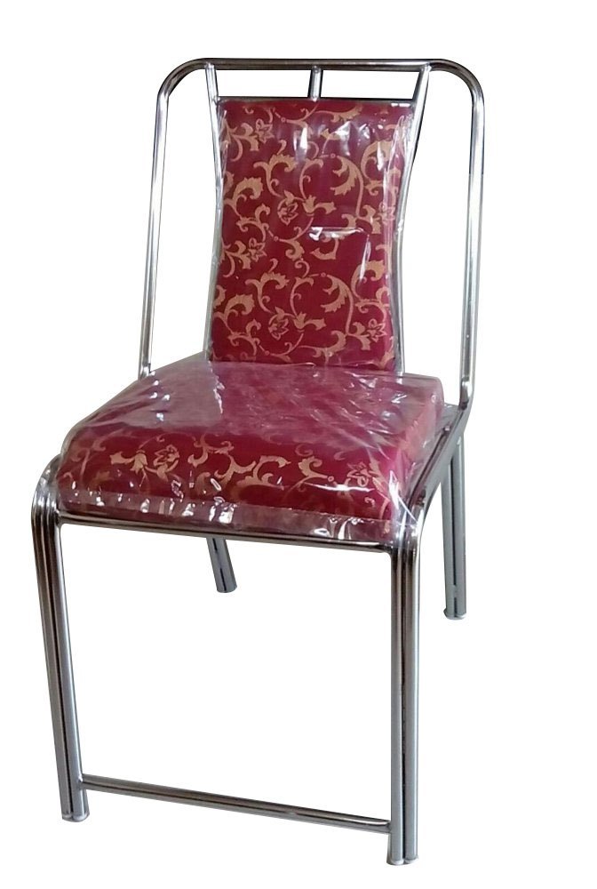 Red (Seat) Polyester Stainless Steel Banquet Chair, Seating Capacity: 1 Seater