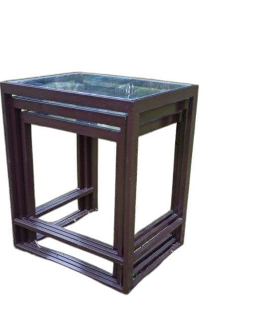 H.R Black GLASS TOP BUFFET TABLE (M.S), Model Name/Number: 9403, Seating Capacity: Food Supply