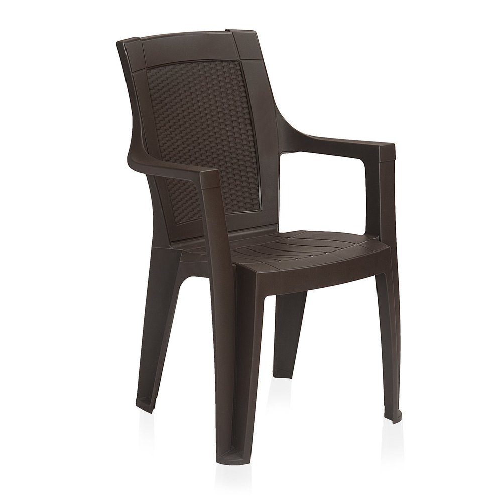 Brown Virgin Polymer Nilkamal Premim Chair Mystique