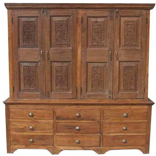 Brown Buffet Hutch