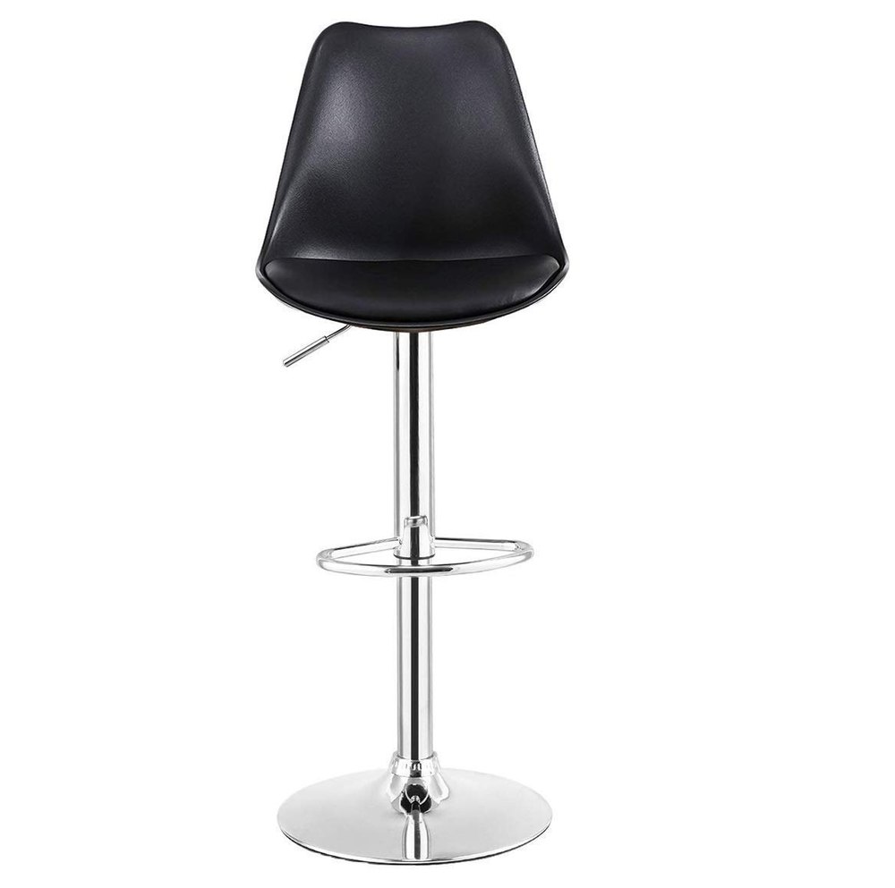 Mild Steel Metro Valure Height Adjustable Bar Stool (Black)