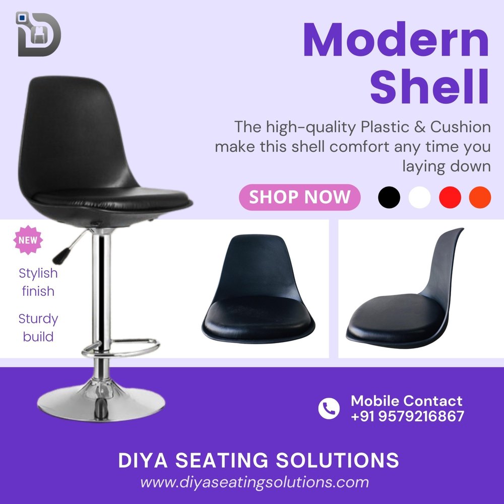 Plastic Modern Bar Stool, For Seat