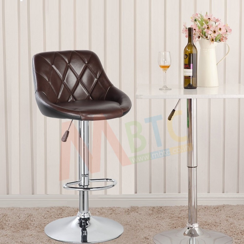 SS Brown MBTC Kerland Metal Bar Stool