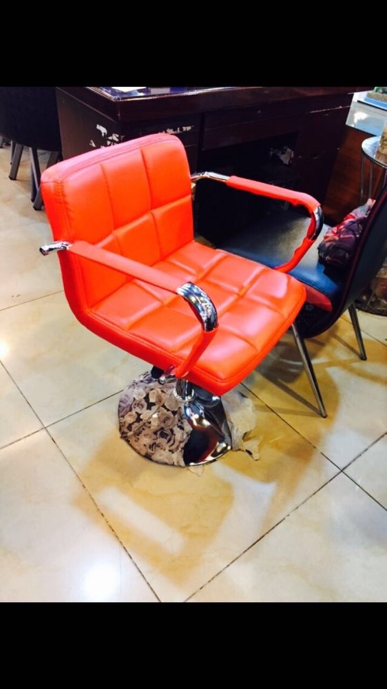 Leather Orange Handle Bar Chair