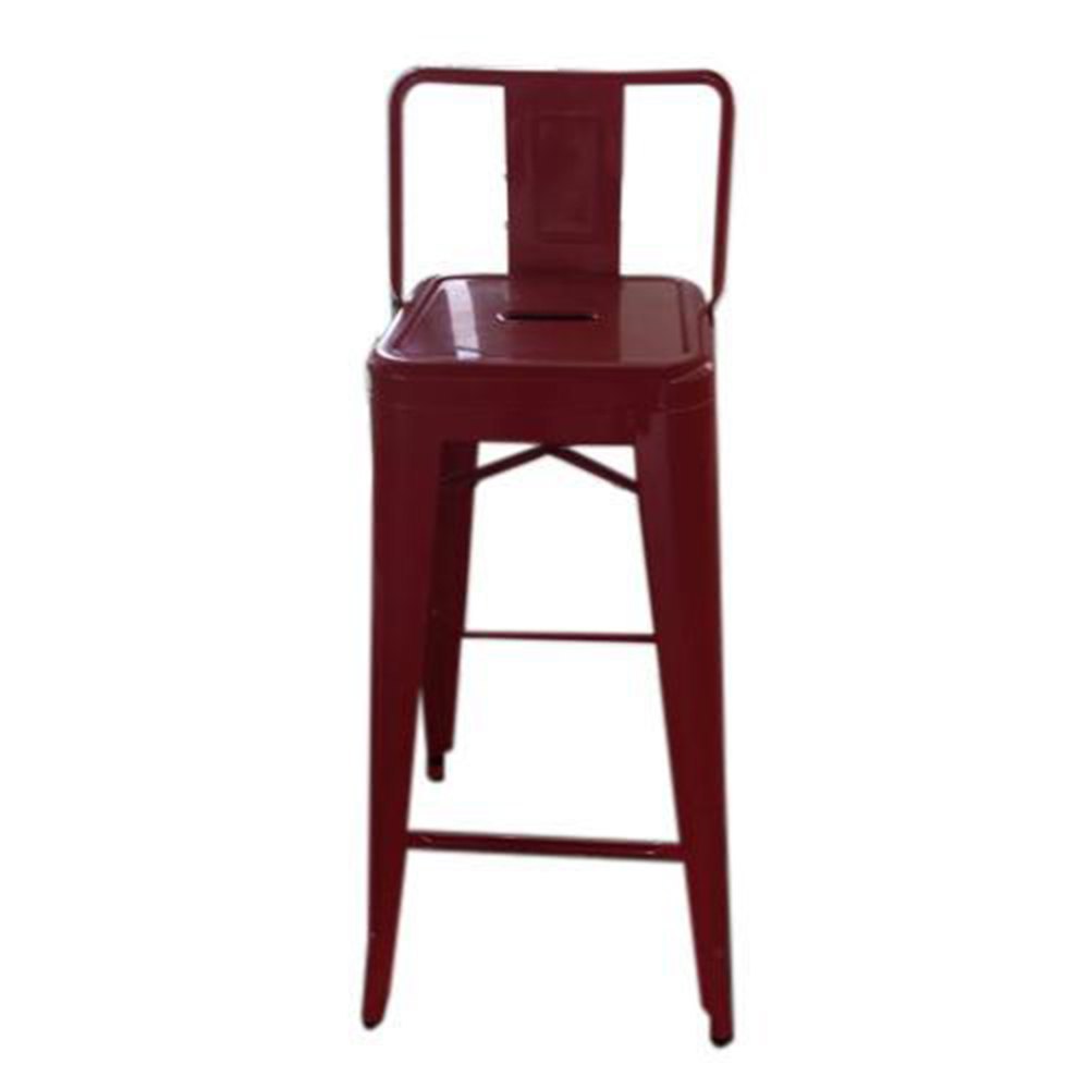 Red Iron Bar Chair, For Cafe