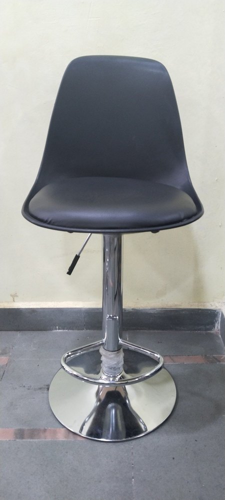 Mild Steel Black Bar Chair, Size: 22inch ( Height )