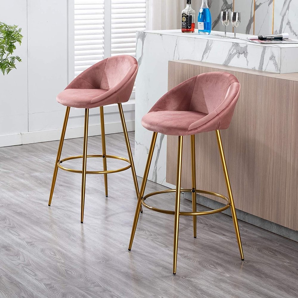 SS Pink Bar Stool Chair