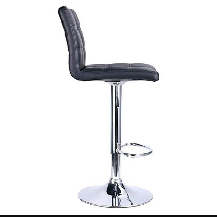 Height Adjustable Iron Bar Stool Chair, Standard img