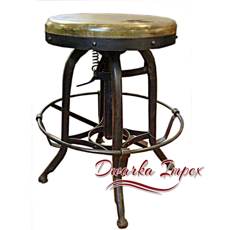 Dwarka Impex Brown, Black Designer Bar Stool