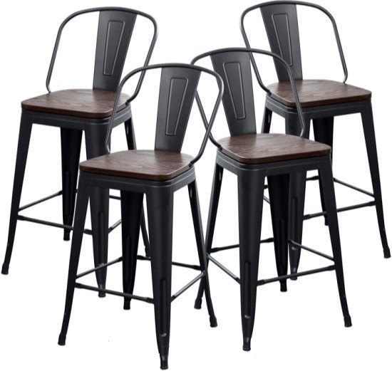 Metal Bar Stool, Number Of Legs: 4