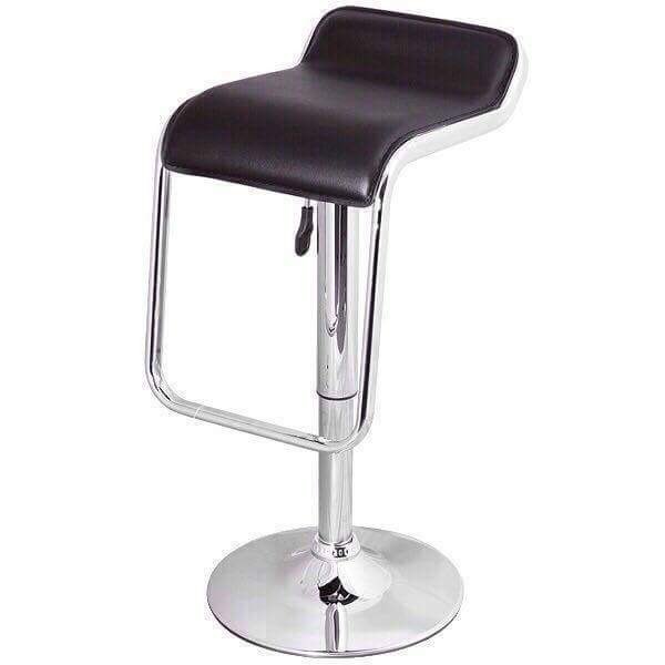 SS Black Revolving Bar Stool, For Seating