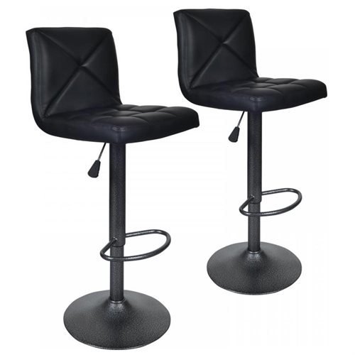 Black Stainless Steel Bar Stool