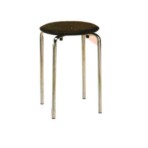 Insta Office Black Round Bar Stool