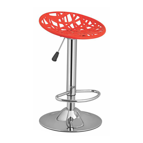 Metro Red Spider Web Revolving Bar Stool, Model Name/Number: DU-385