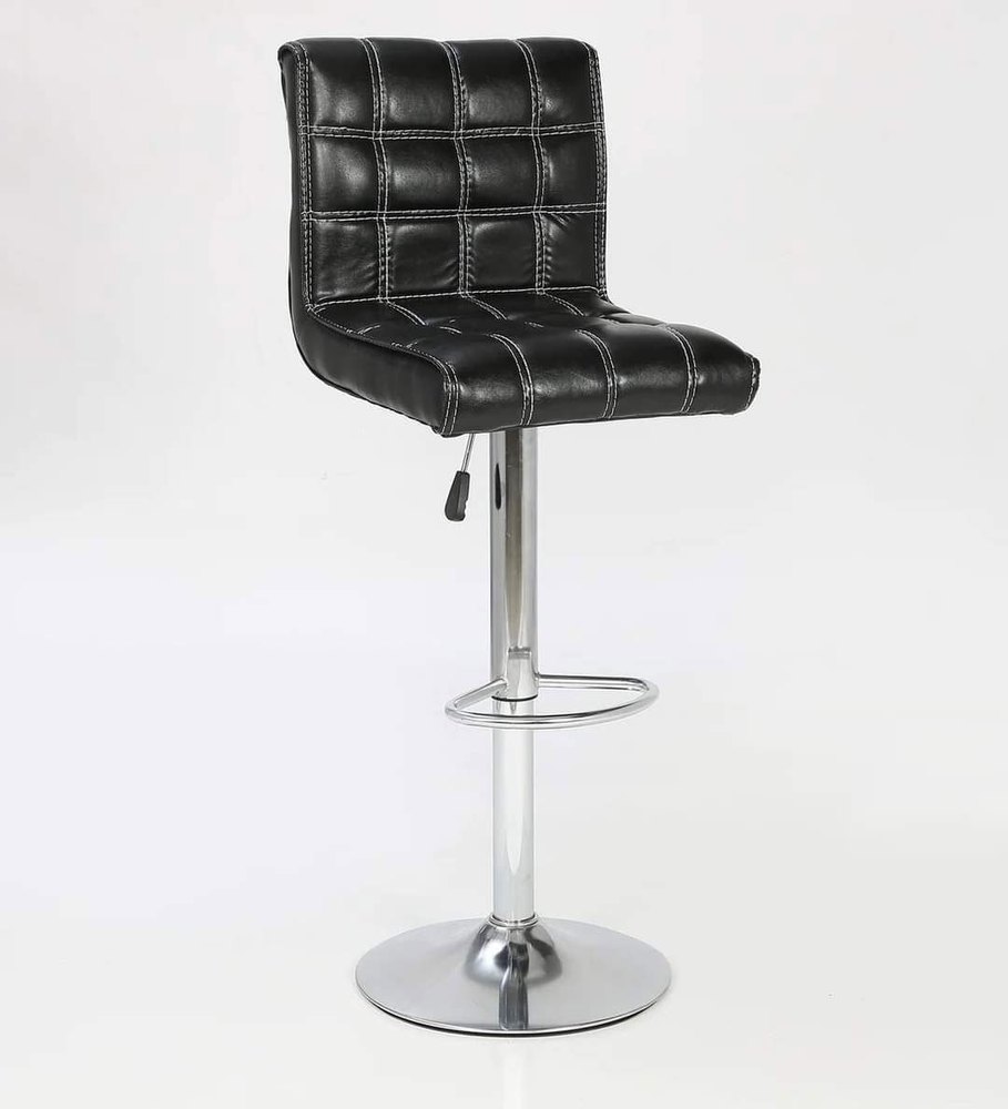 Chrome Black Modern Bar Chair