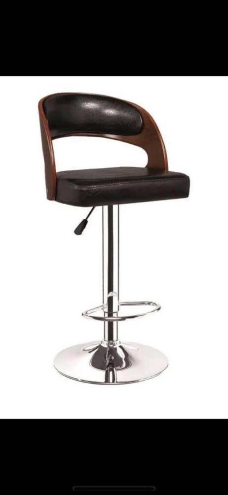 Black SS Bar Chair, For Bar, Resturant Cafe Etc, Size: Standard