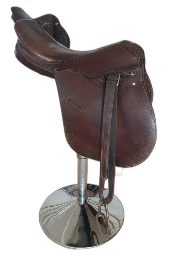 Mild Steel Leather Saddle Bar Stool