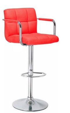 Remtech Red Bar Stool With Arm