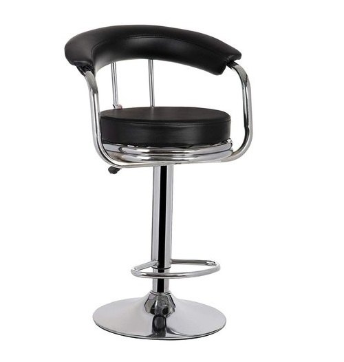 RF Black Ring Bar Stool