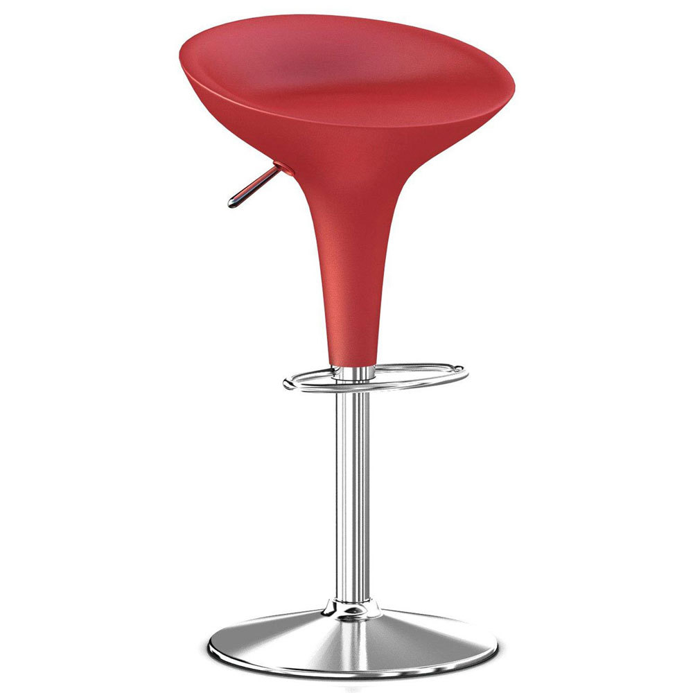 Red SS Bar Stool