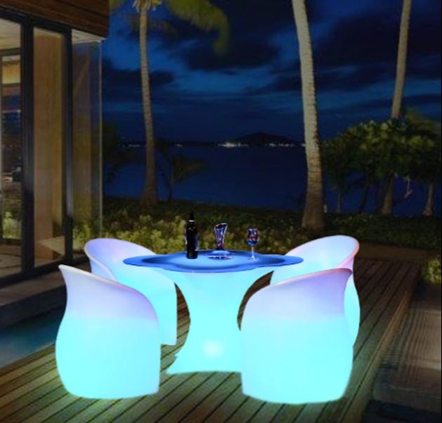 Illuminated Led Light Chair 16 Colours Changeable Led Bar Chair Led Chair