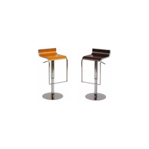 Orange and Brown Acrylic Bar Stool