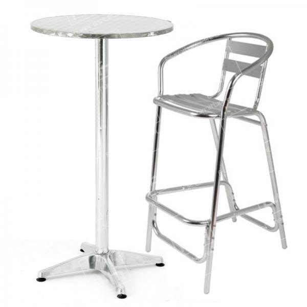 Aluminum Bar Stool and Chair