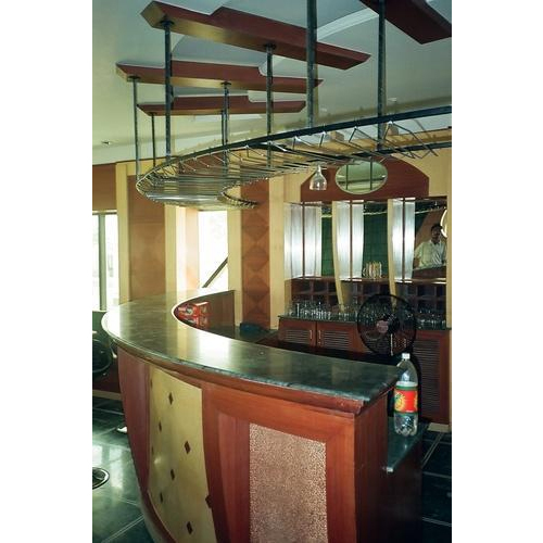 Natural Bar Glass Rack with Custom Sizes