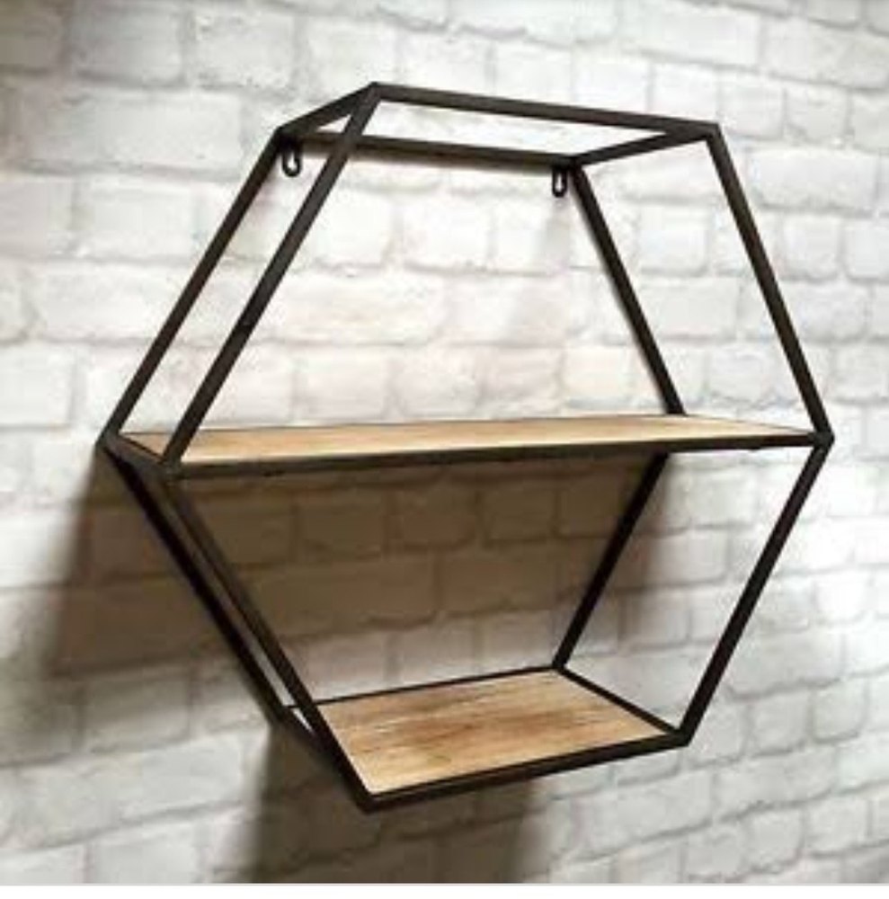 Wine Rack In Golden And Black Peer