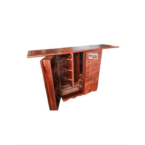 WOOD CRAFTS Wooden Bar Cabinet