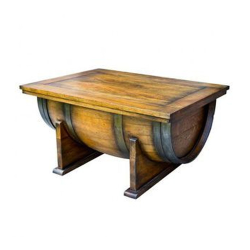 Natural Traditional Oak Wood Barrel Table