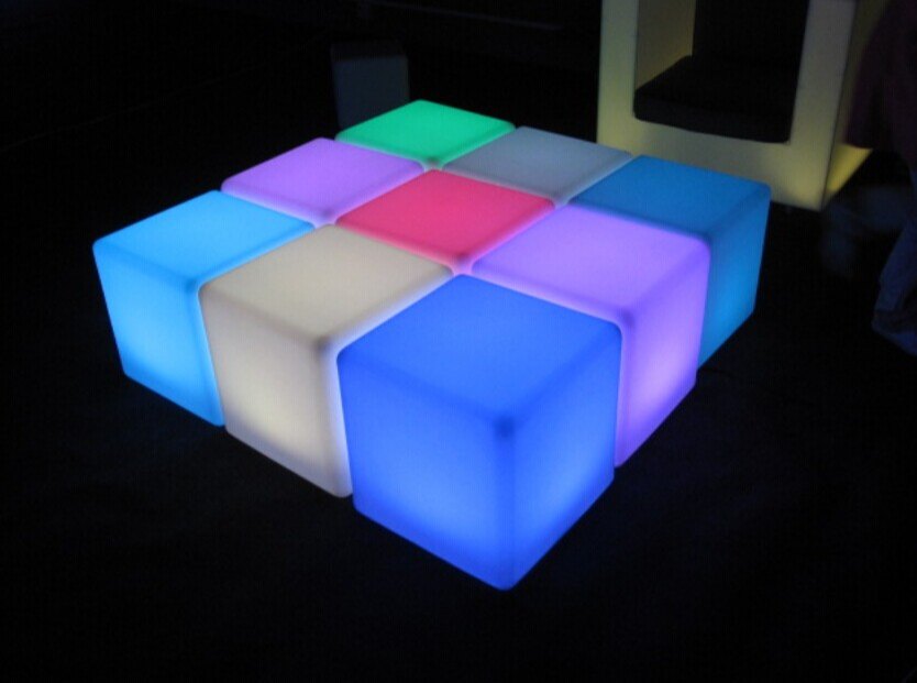 Plastic, Polyethylene Cube Chair 40 Cm, Charging Hrs: 4-5 Hrs, Battery Working Hrs: 10-12 Hrs