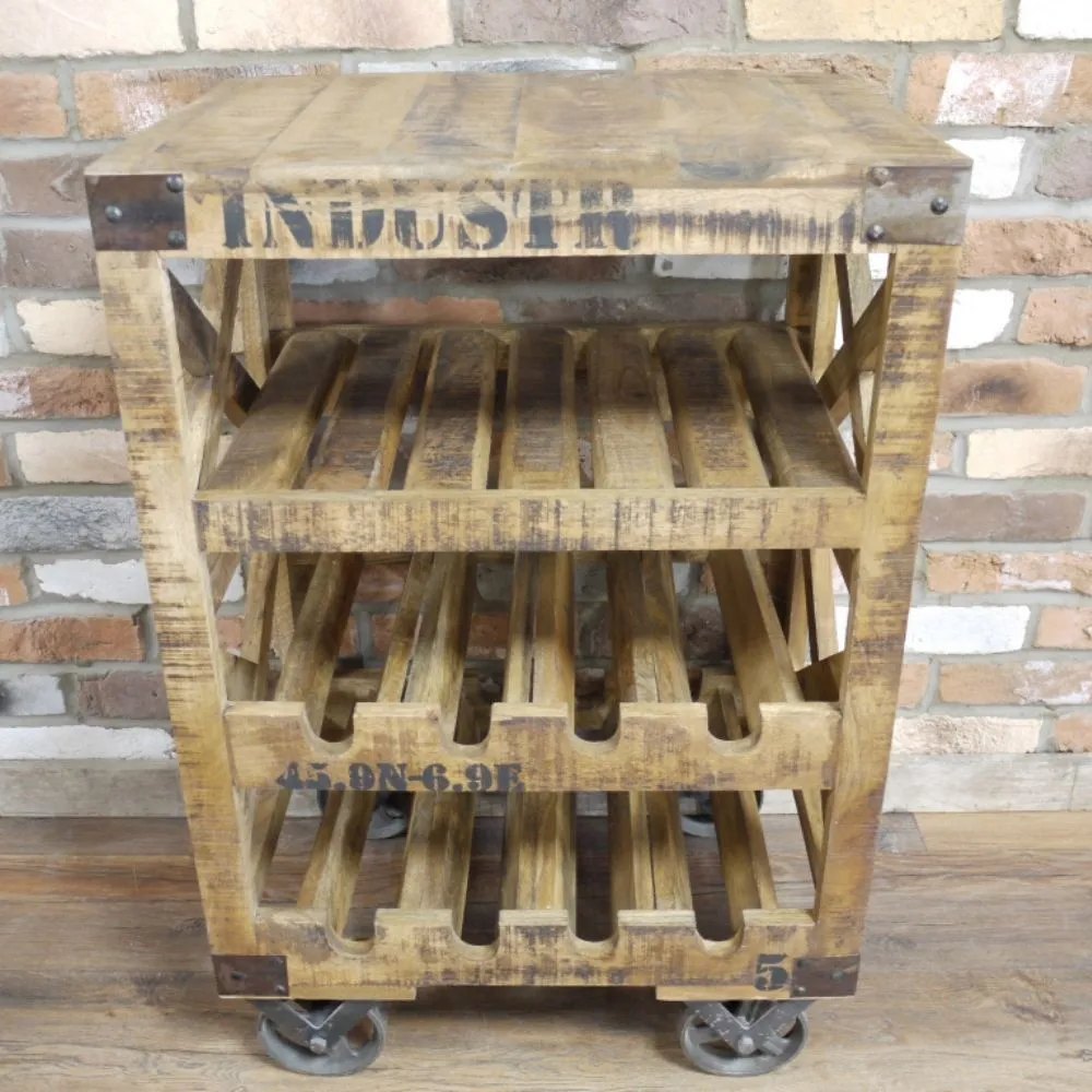 Wine Storage Wooden Rack