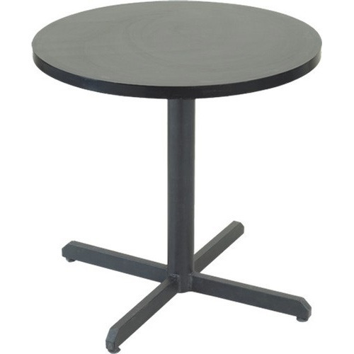 Designer Furniture Black Powder Coated Metal Cafeteria Table leg, Size: 2 Ft Round