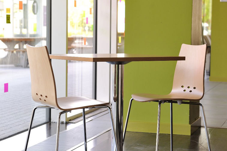 Metal and Wood Office Canteen Furniture