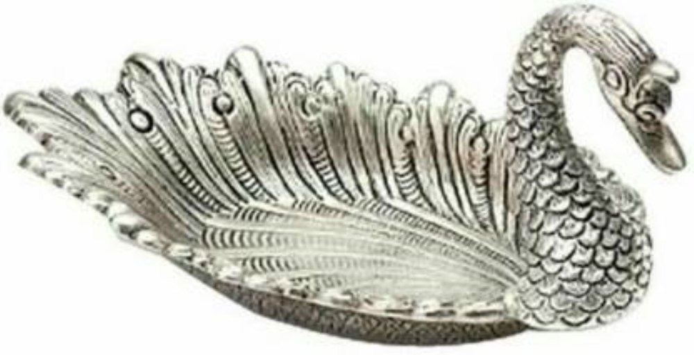 Metal Silver Plated Duck Serving Patter