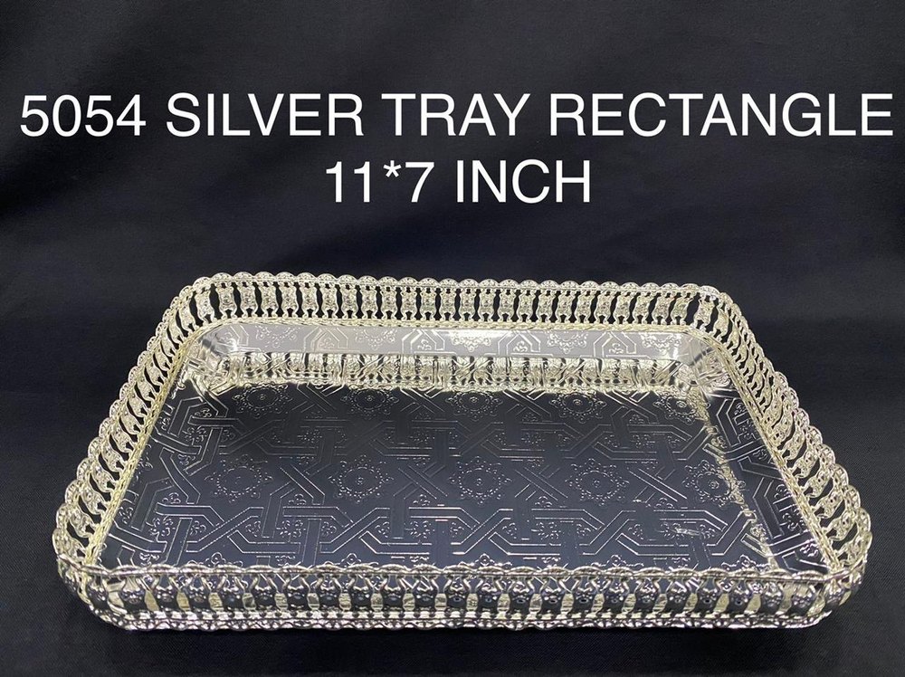 Silver Plated Tray, Size: 11/7 Inch