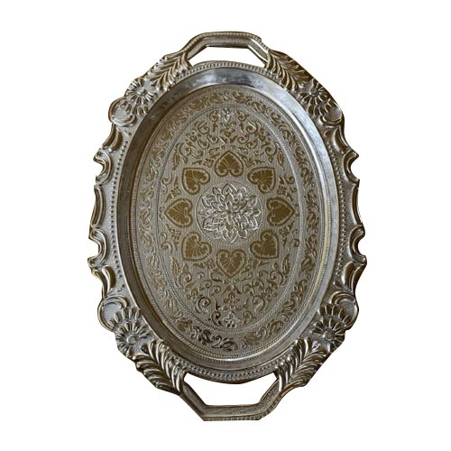 Sweety Silver Plated Plastic Tray, Size: 15 X 8 Inch, Thickness: 3 Mm
