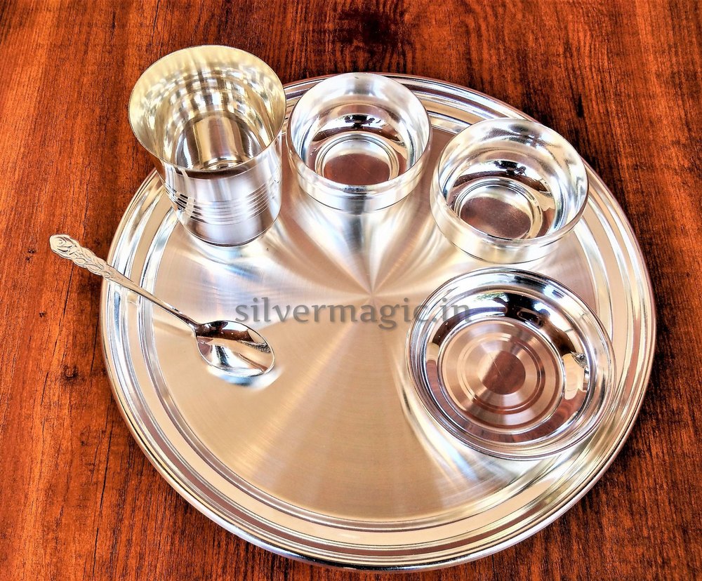 Silver Plated Dinner Thali